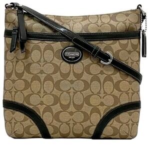 Coach‎ Shoulder Bag 22534 Brown Signature CREED F18926 WOMENS PVC #1488